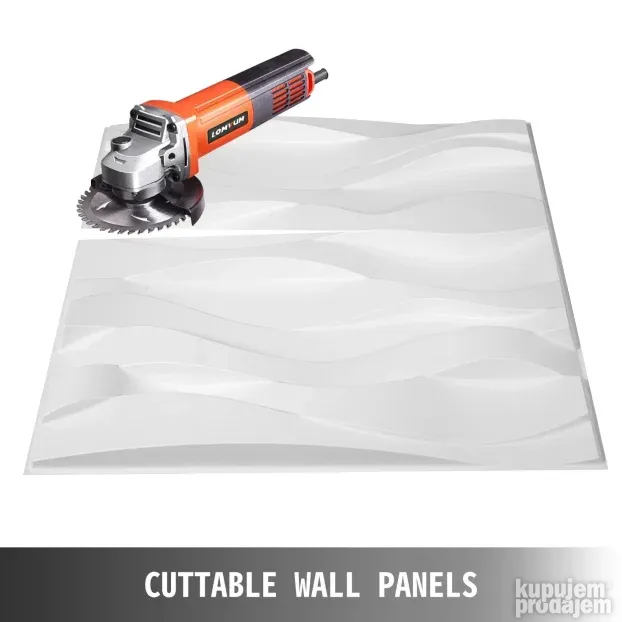 PVC dekorativni Zidni paneli Zidne ploce 13 kom 50x50cm