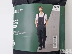 Parkside TERMO radne pantalone sa postavom 58 struk do 120cm
