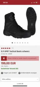 5.11 XPRT Takticka cizma broj 36 NOVO