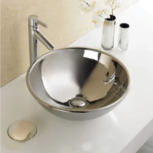 Lavabo nadgradni na ravnu ploču 7009s fi410 hrom visoki sjaj