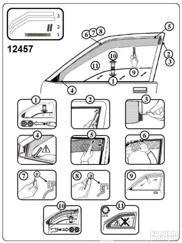 Vetrobrani Deflektori Usmerivaci Vazduha, Reno Clio 98-2005