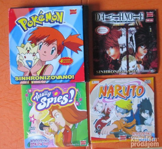 Sinhronizovano ,  Totally SPIES,   Naruto, Pokemon