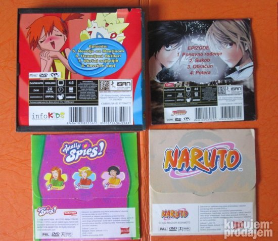 Sinhronizovano ,  Totally SPIES,   Naruto, Pokemon
