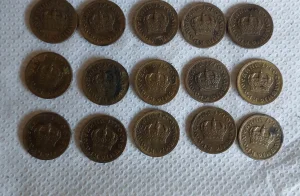 Kraljevina 1 dinar. 15 komada