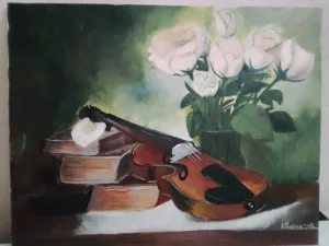 umetnička slika na platnu