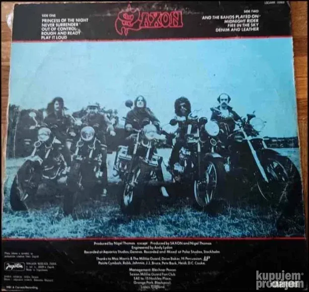 Saxon-Denim and Leather LP (1982)
