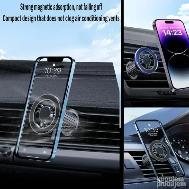 Auto drzac za telefon Magsafe Remax C12 crni