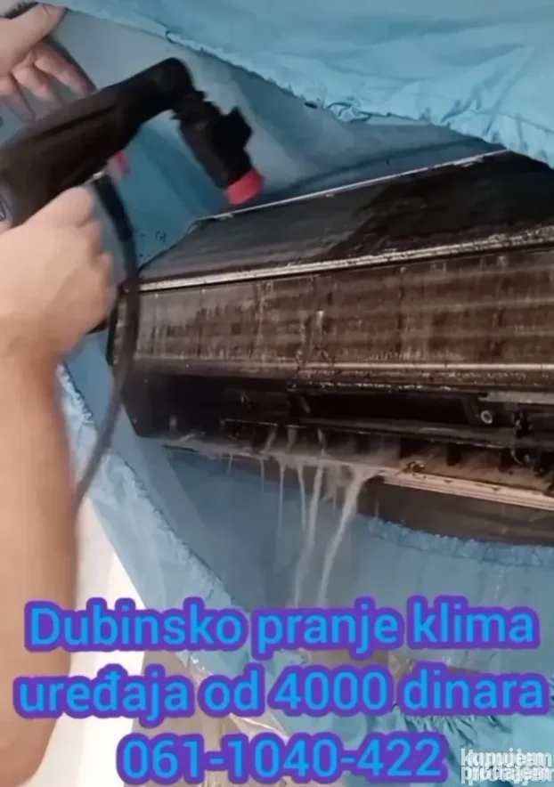 Dezinfekcija i dubinsko pranje klima od 4000 din