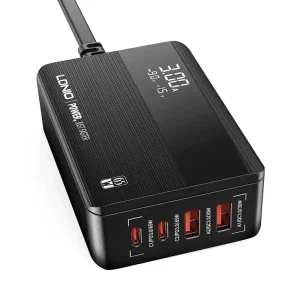 Kucni punjac LDNIO A4808Q, QC4+, PD3.0, LED 70W - Crna