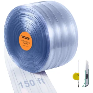 VEVOR providna trakasta PVC zavesa za vrata u rolni 45m