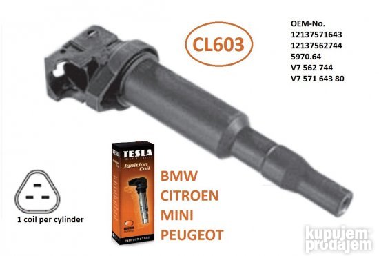 CITROEN Berlingo B9 1.6 VTi - BOBINA CL603 bombina-bonbina