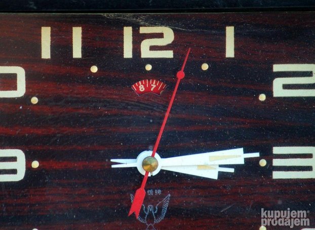 Vintage BAKELITNI KAMINSKI sat navijač "White Dove" 1970