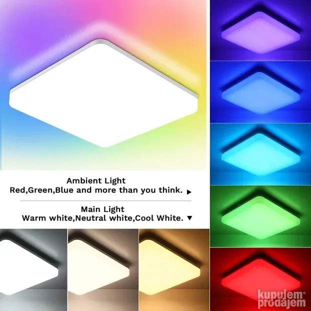 Led Rgb Plafonjera sa Daljincem - LEOEU
