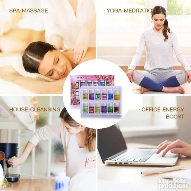 Etericna ulja Set Aromaterapija 12kom