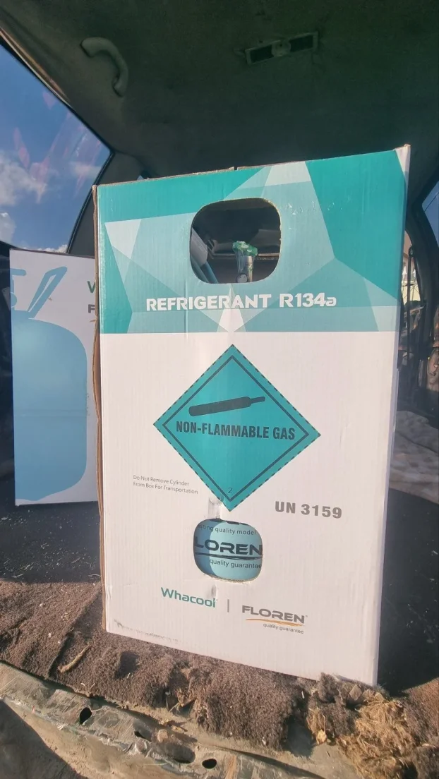 R134a gas puna boca 13,6kg