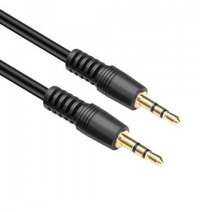 Audio AUX kabal 3.5mm 5m - Crna