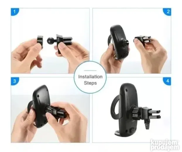 Auto rotirajući držač za telefon AirVent TREQA