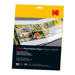 Kodak Photo Paper Adhesive Sticker A4 21x29.7cm Bright 120g
