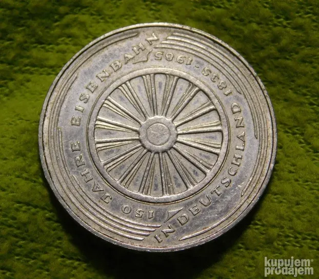 BRD - 5 mark 1985 - 150th Anniversary - German Railroad