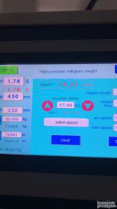 Ekstruder Gravimetrija