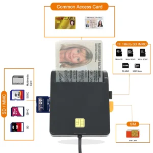USB ATM ID čitač licne karte  SIM kartica memorijskih SD TF