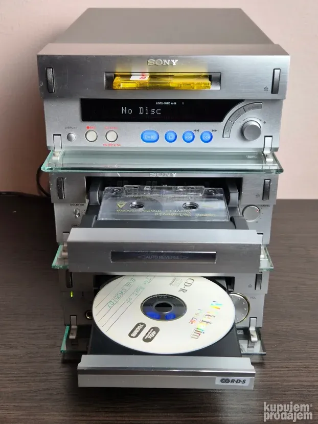 Enregistreur MiniDisc Sony MDS-SD1 – Argent – Testé Fonctionnel – Occasion Japon