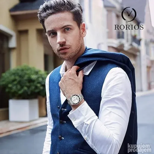 Rorios/Tevise T801 Muski rucni automatski sat 43mm