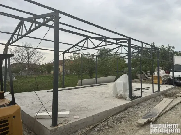 Hala 12x6x3m konstrukcija