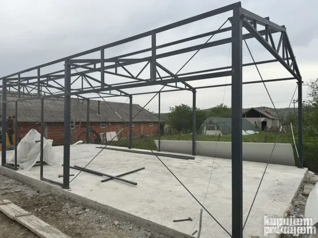 Hala 12x6x3m konstrukcija