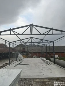 Hala 12x6x3m konstrukcija