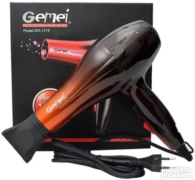 Profesionalni Fen za kosu Gemei GM-1719  1800w     - NOVO-