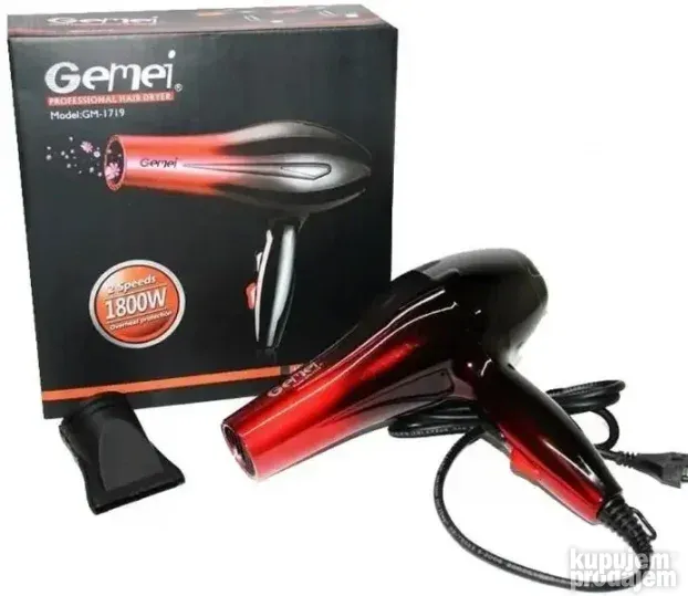 Profesionalni Fen za kosu Gemei GM-1719  1800w     - NOVO-