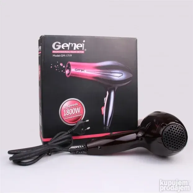 Profesionalni Fen za kosu Gemei GM-1719  1800w     - NOVO-