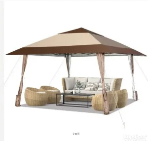 Gazebo paviljon sa mehanizmom 390x390cm Bež 21.890 din Mater