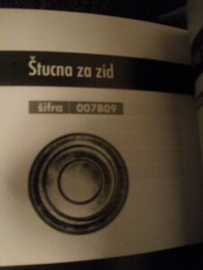STUCNA za zid