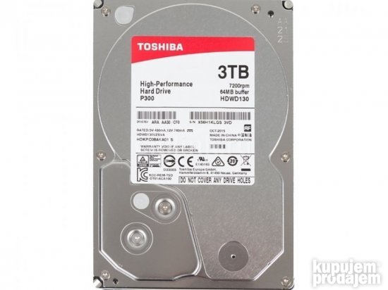 Toshiba 3TB 3.5"  hdwd130uzsva p300