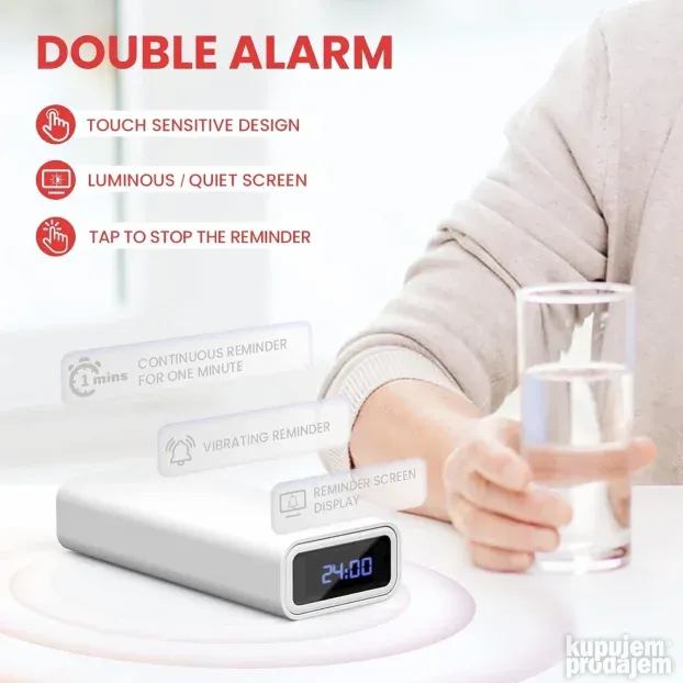 Smart Pill Organizer Led Display, 3 Alarma - KupujemProdajem