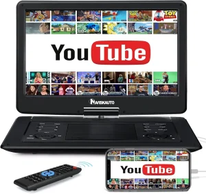 NAVISKAUTO 17.5 Inch DVD plejer 6 sati baterija 12V i 220V -