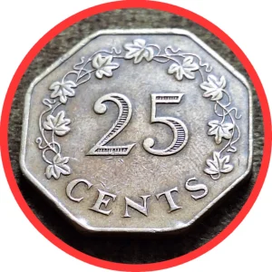 25 Centi 1975 Malta