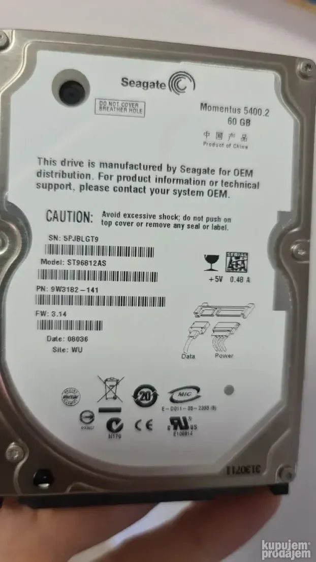 Hard disk za laptop 60gb (100% health) BR.2