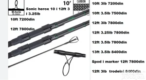 Sonic herox 10,12 i 13ft i spod