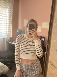 Stradivarius crop dzemper S