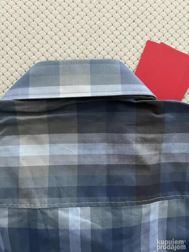 Plava karirana kosulja (M) Hugo Boss Slim Fit