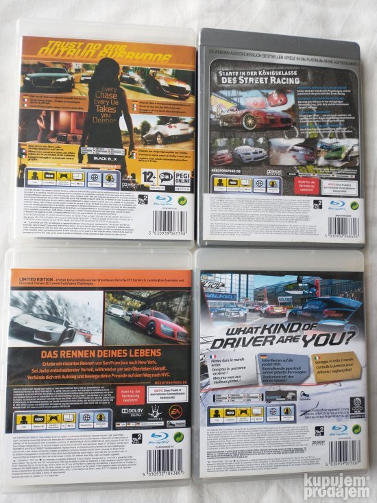 PS3 - Need For Speed - 8 Razlicitih Igara
