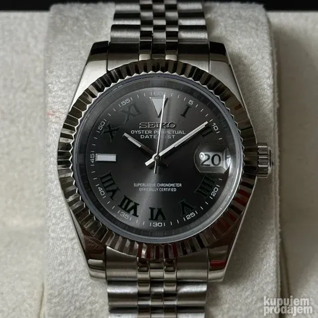 Seiko Mod Datejust Wimbledon (ODMAH DOSTUPAN! omaž Rolex)