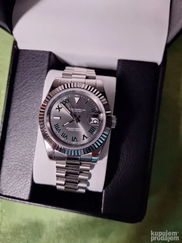 Seiko Mod Datejust Wimbledon (ODMAH DOSTUPAN! omaž Rolex)