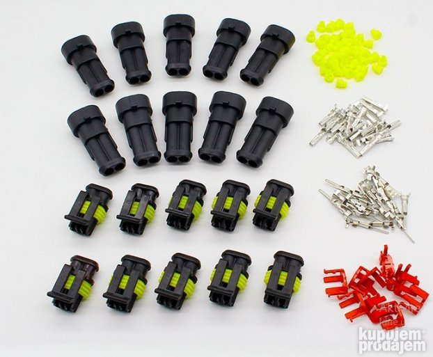 Konektor 2 pina vodootporan dzek par connector prikljucak