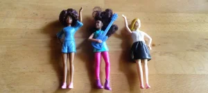 tri Barbie lutke by Mattel - Original!
