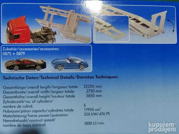 Siku - Autotransporter - 1:50