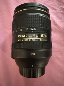 objektiv nikkor 24-120mm af-s f/4 1:4 G ED VR